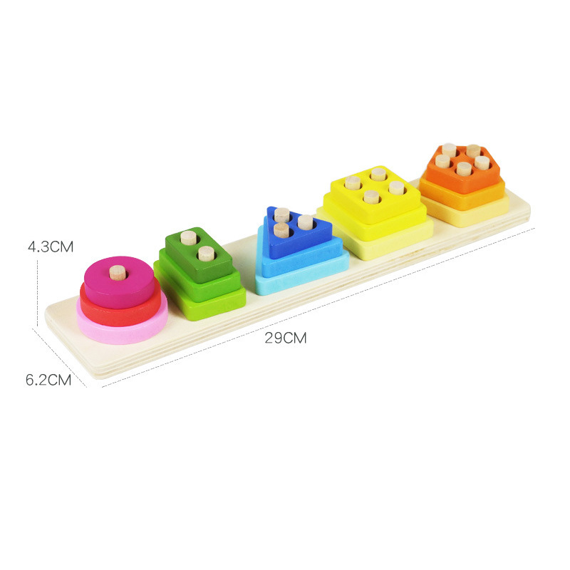 Paperback lignea Stacking toy Boosts Toddler Doctrina per Play