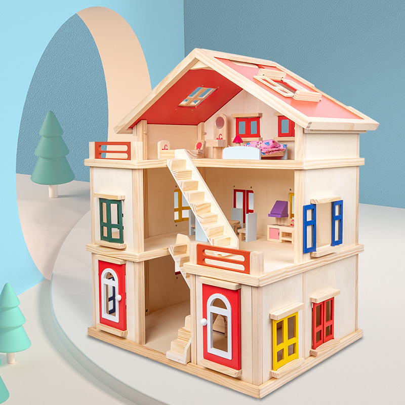 Opus lignea Dollhouse enim Toddlers ut 'tum fun et durabile?