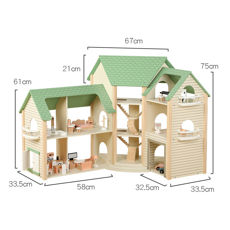 Vultus parumper modularis ligno Dollhouse pro retail lineam?