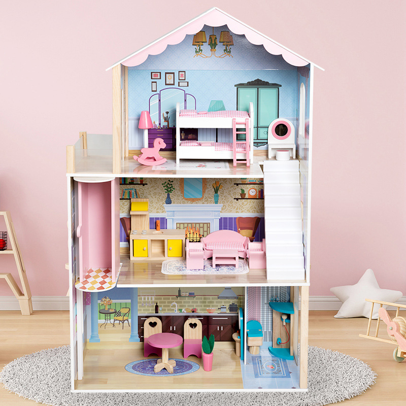 Vultus parumper magna multi-gradu lignea Dollhouse ad augendae tuum retail oblationes?